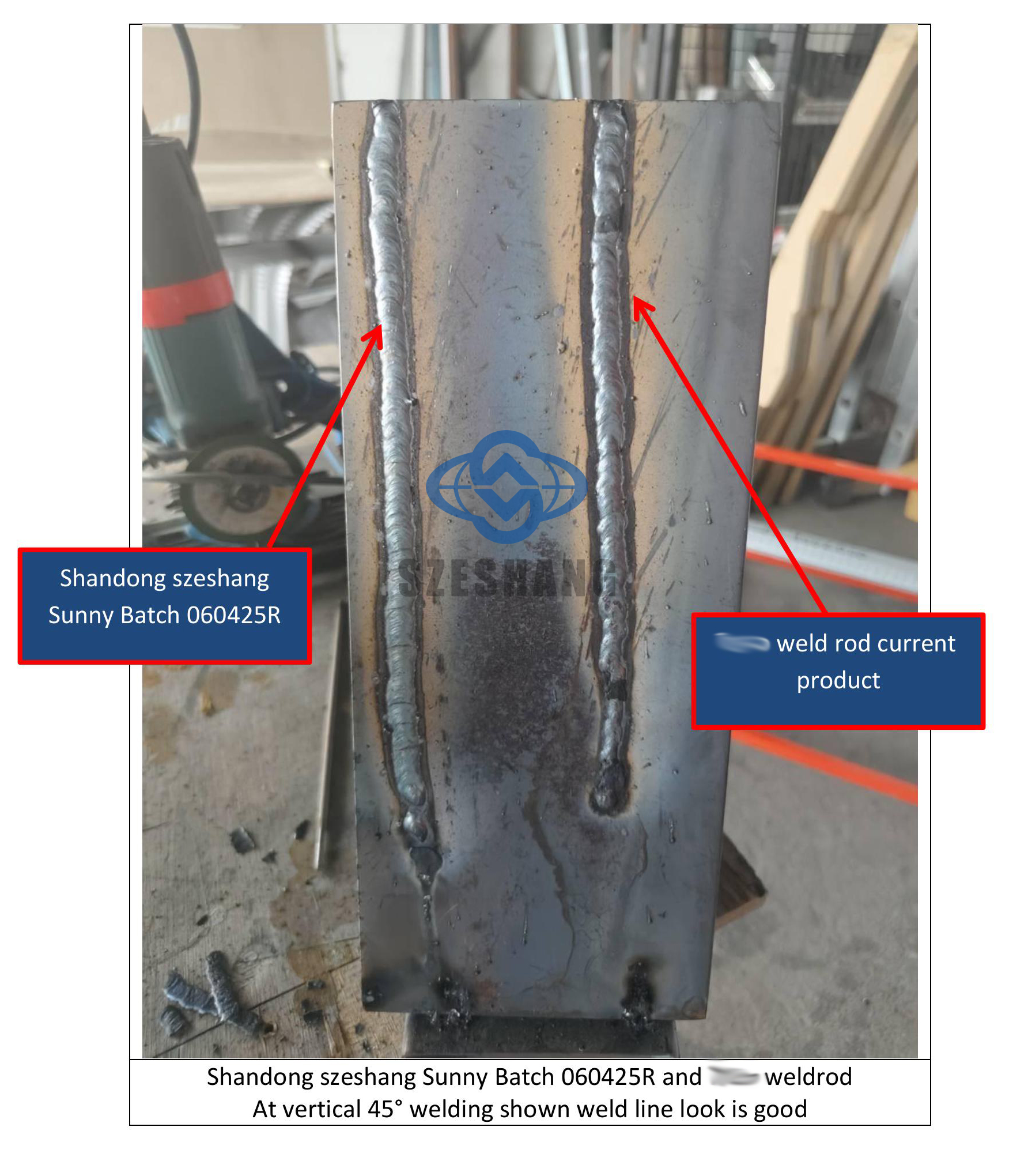 Bacchetta per saldatura Shandong Szeshang verticale