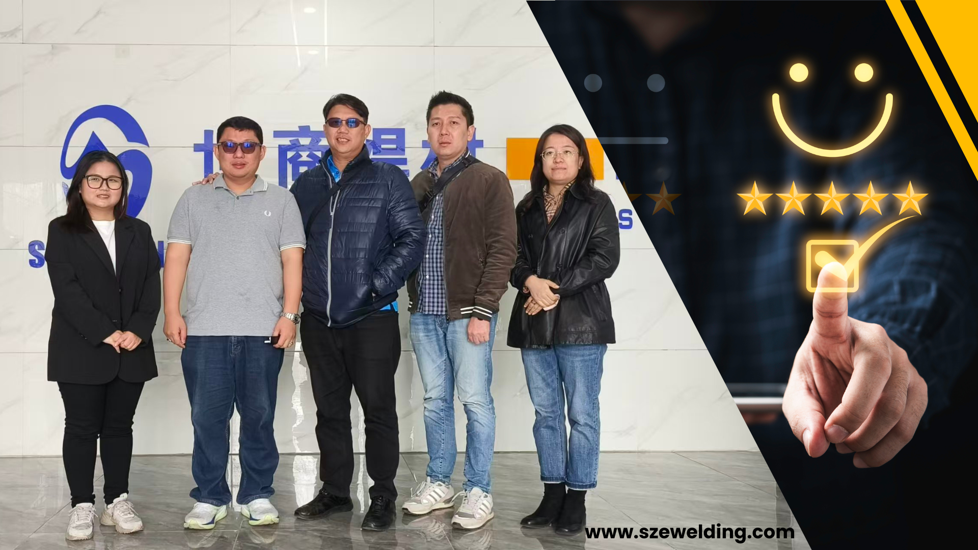 Siamo stati lieti di accogliere il nostro cliente del sud-est asiatico nella nostra fabbrica di saldatura di Szeshang.